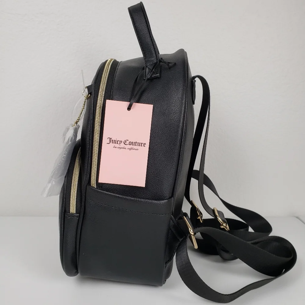 Juicy Couture Licorice Heritage Mini Backpack Crown Heart Logo